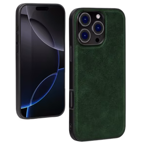 Maciņš X-Level "Earl III Collection" paredzēts Apple iPhone 16 Pro Max tumši zaļš