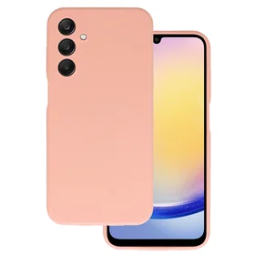 Silicone Lite viedtālruņa apvalks Samsung Galaxy A25 5G persikains