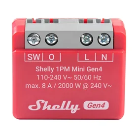 Shelly 1PM Mini Gen4 kontrolieris Zigbee/Matter