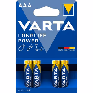 VARTA sārma baterija R3 (AAA) Longlife Power, 4 gab.