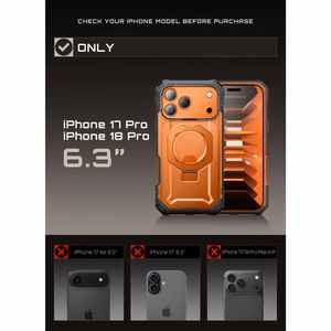Supcase Grip Pro Mag MagSafe vāciņš iPhone 18 Pro / 17 Pro – oranžs