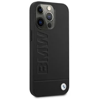 BMW Signature Logo Imprint apvalks iPhone 13 Pro Max - melns