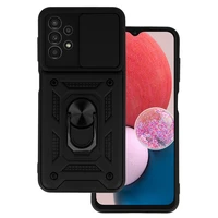 Slide Camera Armor viedtālruņa apvalks Samsung Galaxy A13 4G melns