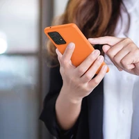 Silikona viedtālruņa apvalks mīksts elastīgs gumijas pārsegs Samsung Galaxy A22 4G sarkans