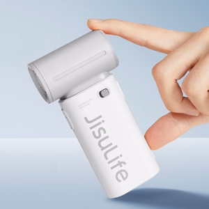 Jisulife Life9 3600 mAh pārnēsājams rokas mini USB ventilators-pūtējs, pelēks