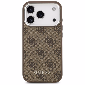Guess 4G Classic Logo MagSafe Чехол для iPhone 17 Pro Max - коричневый