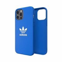 Adidas OR veidots apvalks Basic iPhone 12 Pro Max - zila un balta
