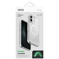 Uniq Combat iPhone 16 Pro 6.3" Magnētiskais uzlādes viedtālruņa apvalks balts/spīdīgs balts