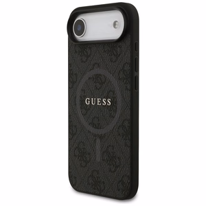 Guess 4G gredzena klasiskā logotipa magnētiskais viedtālruņa apvalks iPhone 17 Air - melns