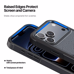 Korpuss Dux Ducis Apple iPhone 17 Pro melns (Kontūru raksts)