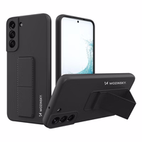Wozinsky Kickstand Case silikona viedtālruņa apvalks ar statīvu Samsung Galaxy S22+ melns