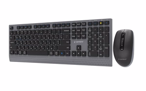 Gembird KBS-WPS-02-CYRL Keyboard and Mouse Set Wireless Cyrillic Bluetooth Black