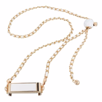 Ķēde / Virve ar turētāju GLAMOUR der visiem modeļiem 80mm maks. platums BALTA