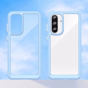 Kosmosa apvalks Samsung Galaxy A26 ar elastīgu rāmi - zils