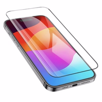 HOCO aizsargstikls HD 5D Guardian shield (komplekts 10-in-1) paredzēts iPhone 15 Pro melns (G14)