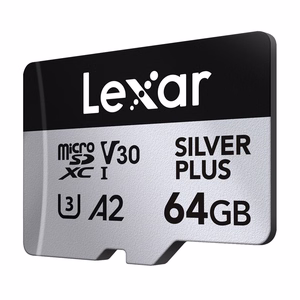 Lexar High-Performance Silver Plus microSDXC 2x64GB atmiņas karšu komplekts + adapteris