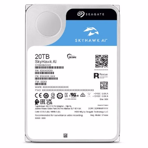 Seagate SkyHawk AI Cietais Disks 20TB SATA III 512MB 7200rpm 3.5"