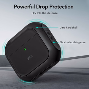 AirPods 4 Orbit hibrīda apvalks (melns)
