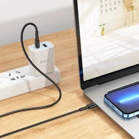 Kabelis USB C uz USB C Hoco 3A 60W 1 m X83 melns