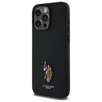 US Polo USHCP15XPEMK iPhone 15 Pro Max 6.7" melns/melns Izšūta DH krāsa