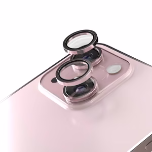Etteri kameras lēcas aizsargs iPhone 15 / 15 Plus rozā