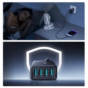 Lādētājs Joyroom JR-TCN03 melns 24W (4xUSB)