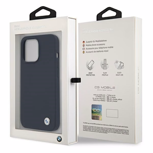 Чехол BMW BMHCP13LSILNA для iPhone 13 Pro / 13 6,1" тёмно-синий Silicone Signature