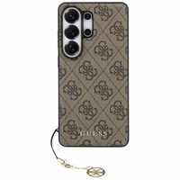 GUESS maciņš for SAMSUNG S26 Ultra GUHMS26LGF4GBR (PU 4G Classic Logo with Charm) brūns
