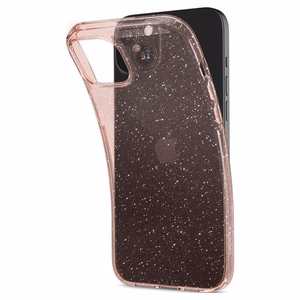 Spigen Liquid Crystal Glitter viedtālruņa apvalks iPhone 15 Plus - rozā/caurspīdīgs