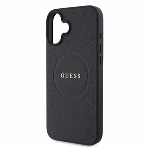 Viedtālruņa apvalks Guess Grūdēts zelta gredzens MagSafe iPhone 16 Plus - melns