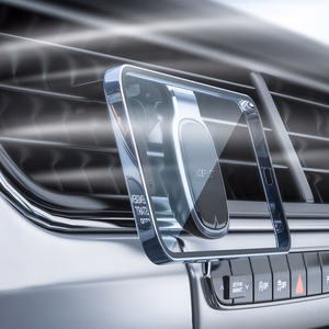 Acefast D16 Magnētiskais auto gaisa ventilācijas stiprinājums - nav nepieciešams MagSafe - pelēks