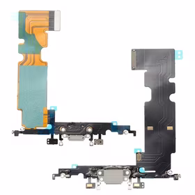 Flex priekš iPhone 8 Plus priekš charging connector ar microphone Sudrabs used ORG