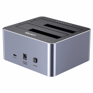 UNITEK klonēšanas stacija 2X SATA 2.5" 3.5" USB-C 10GB