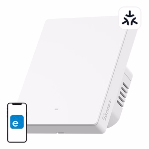 Matter SONOFF M5-1C-80W WiFi smart wall switch (1-channel, for frame)