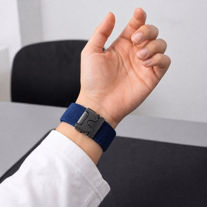 Tech-Protect Nylon Clasp siksniņa modelim Samsung Galaxy Watch Ultra 47 mm – tumši zila