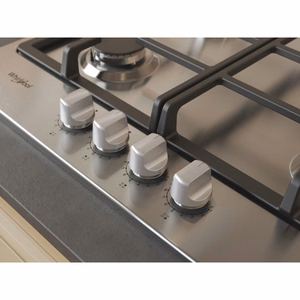Whirlpool TGML 661 IX R iebūvējama gāzes plīts virsma no nerūsējošā tērauda, 58 cm, 4 zonas