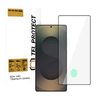 Rūdīts stikls Tel Protect 10X HD Titanium priekš Samsung Galaxy S25 Ultra (ar pirkstu nospiedumu atbloķēšanu) (apvalks)