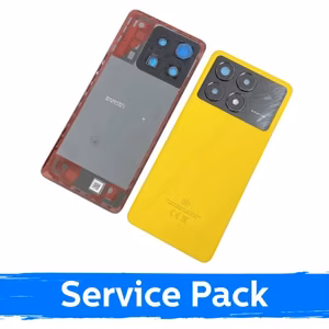 Xiaomi Poco X6 Pro 5G aizmugurējais vāciņš, dzeltens, servisa iepakojums
