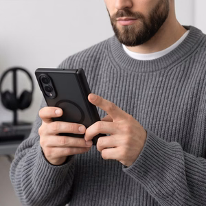 Tech-Protect MagPeak MagSafe  Samsung Galaxy Z Fold 8 vāciņš, matēti melns