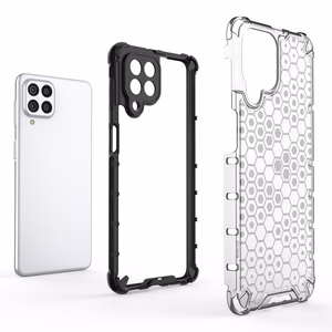 Honeycomb case бронированная крышка с гелевой рамкой для Samsung Galaxy M53 5G чёрный