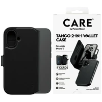 CARE by PanzerGlass Funkcionālais Tango 2in1 Maki apvalks Magnētiskais iPhone 17 - Melns
