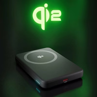 SBS Mag Power Qi2 5000 mAh portatīvais lādētājs saderīgs ar MagSafe - melna