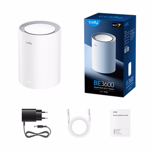 Cudy M3600 divjoslu Wi-Fi 7 Mesh sistēma balta 3 gab.