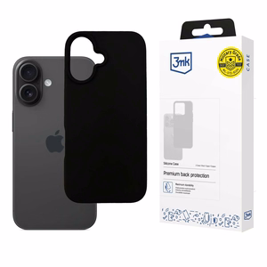 3mk Silikona viedtālruņa apvalks iPhone 16 Plus - melns