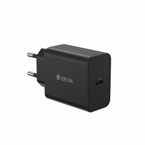 Devia Rocket PD 45 W – sienas lādētājs ar 1× USB-C, melns