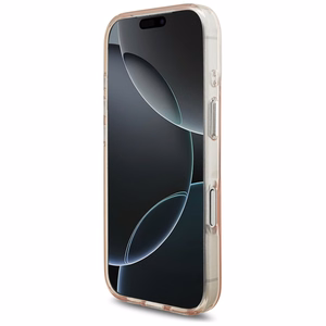 Karl Lagerfeld IML Karl RSG logotipa magnētiskais viedtālruņa apvalks iPhone 17 Pro - rozā