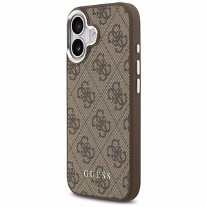 Guess 4G Classic Logo magnētiskais viedtālruņa apvalks iPhone 17 - brūns