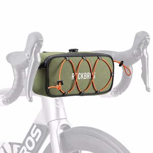 Rockbros TL001 ROAD TO SKY 1.9L ūdensizturīga velosipēda stūres soma - zaļa