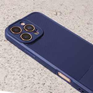 Simple Carbon viedtālruņa apvalks iPhone 17 6,3" zils