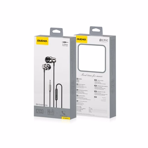 Dudao X10PRO in-ear austiņas, wisarkans, 3.5mm mini jack - melns